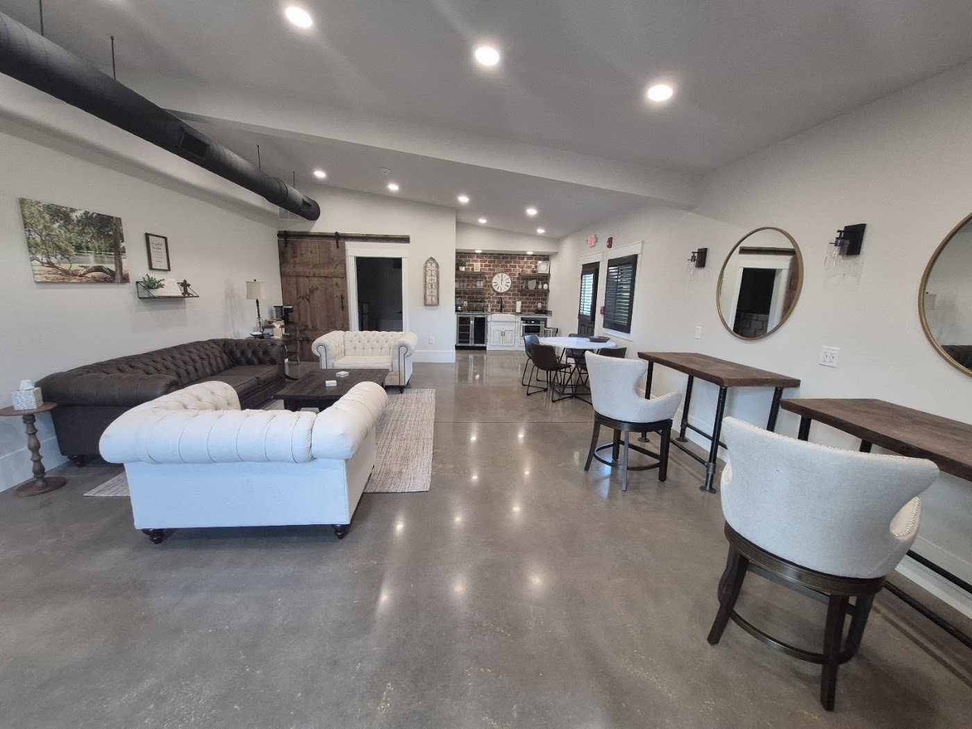 Clean commercial lounge